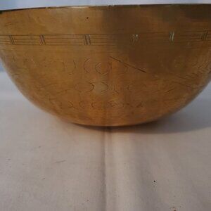 Brass Bowl with Engraved Dragon